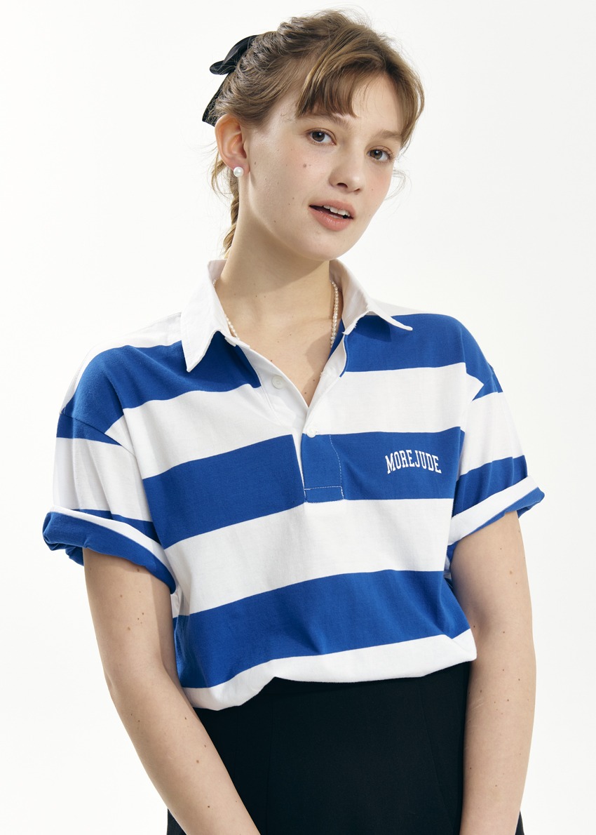 Blue stripe PK t-shirt
