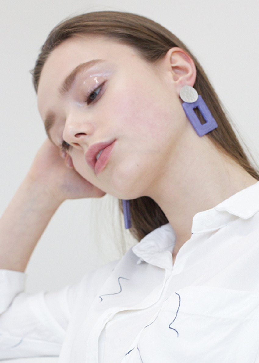 more jude purple earring